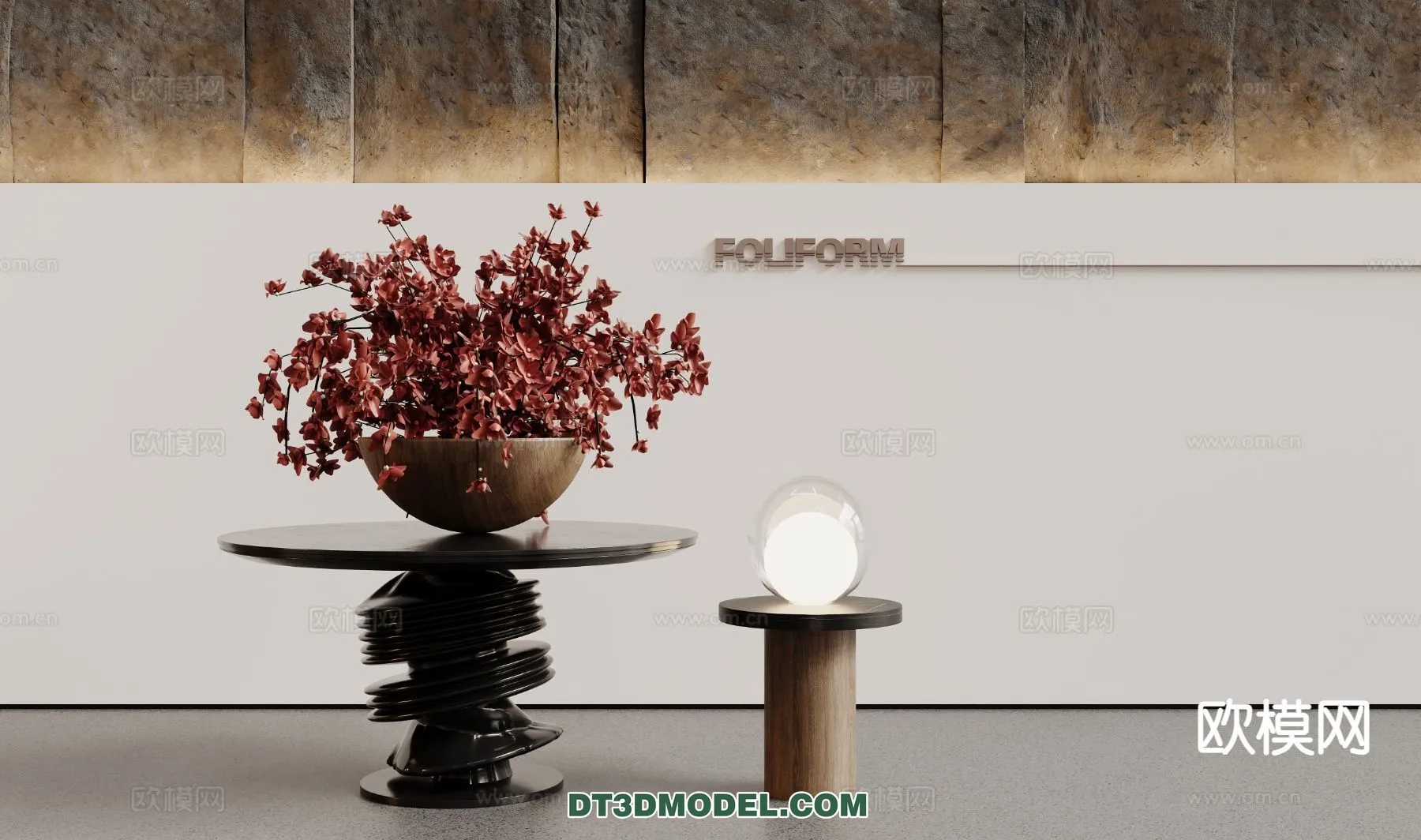 DECORATION - VASE - 3D Model For Interior Design - 749