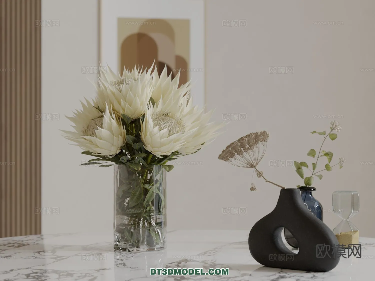 DECORATION - VASE - 3D Model For Interior Design - 751