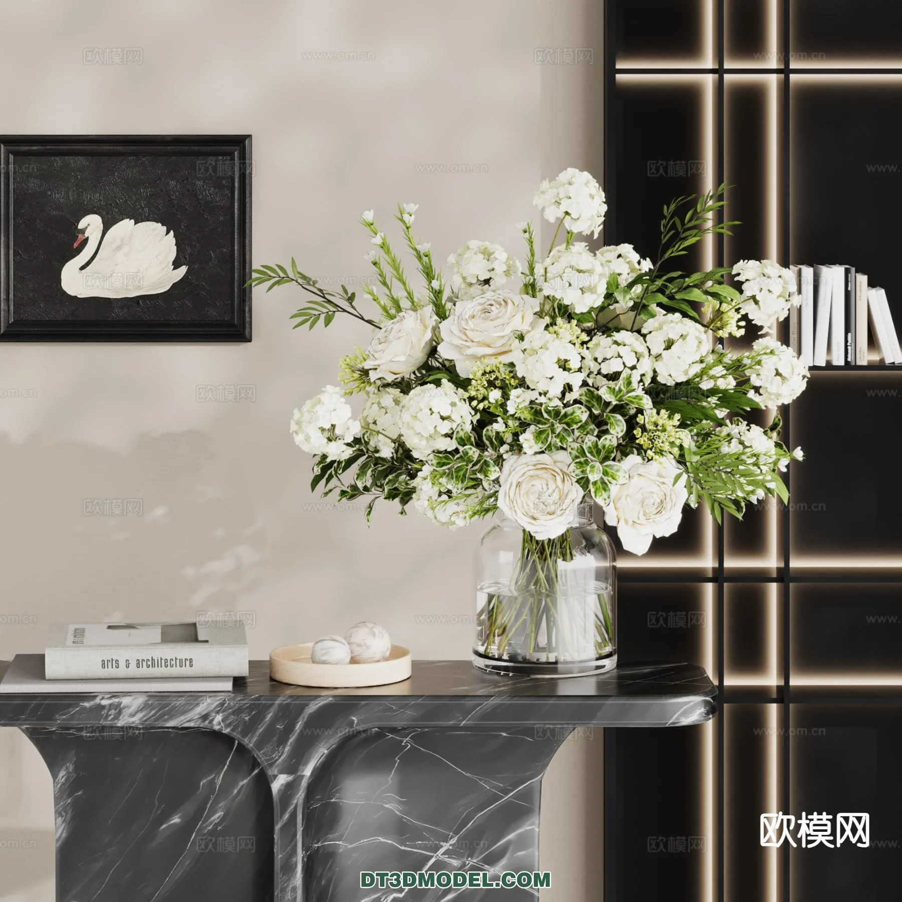 DECORATION - VASE - 3D Model For Interior Design - 752