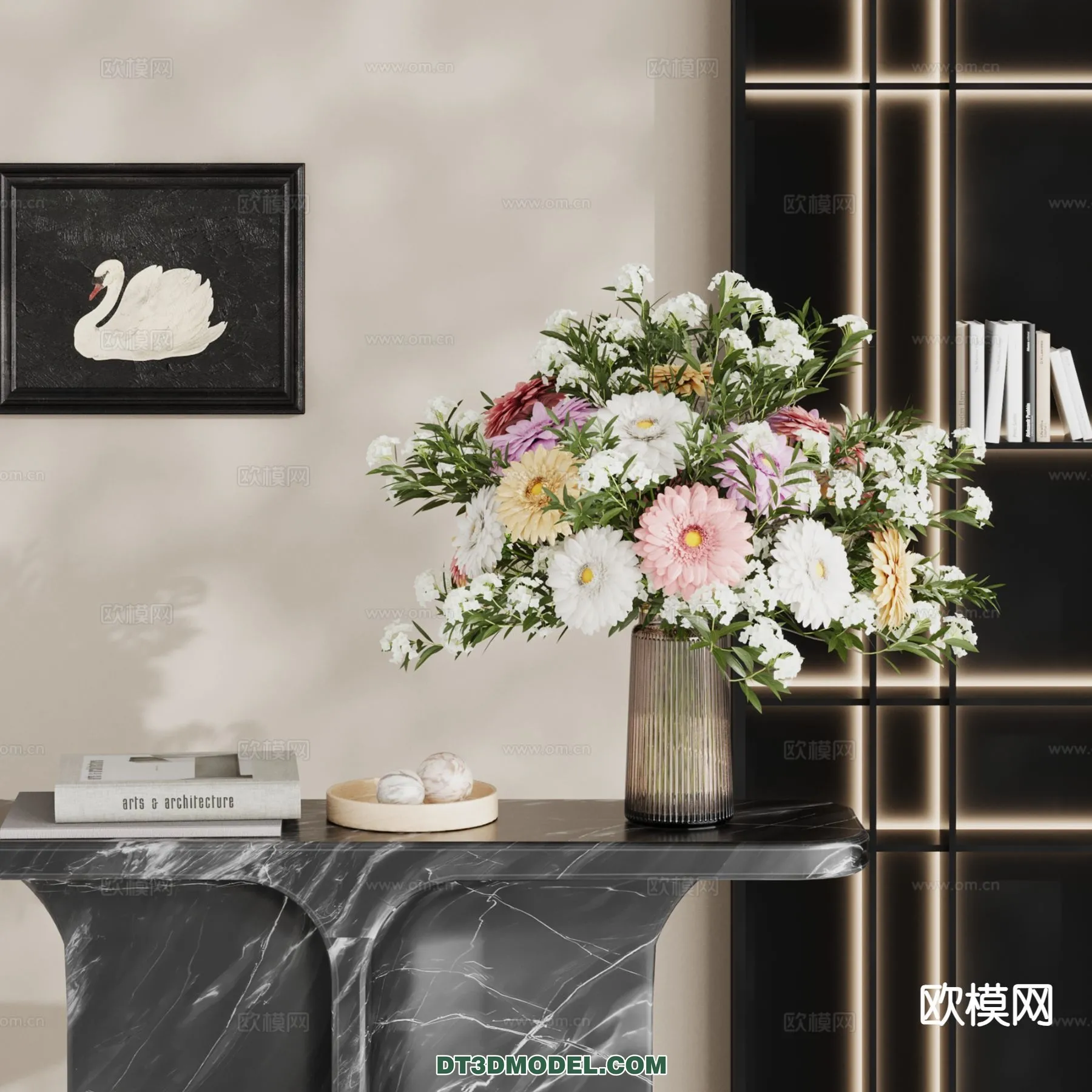 DECORATION - VASE - 3D Model For Interior Design - 753