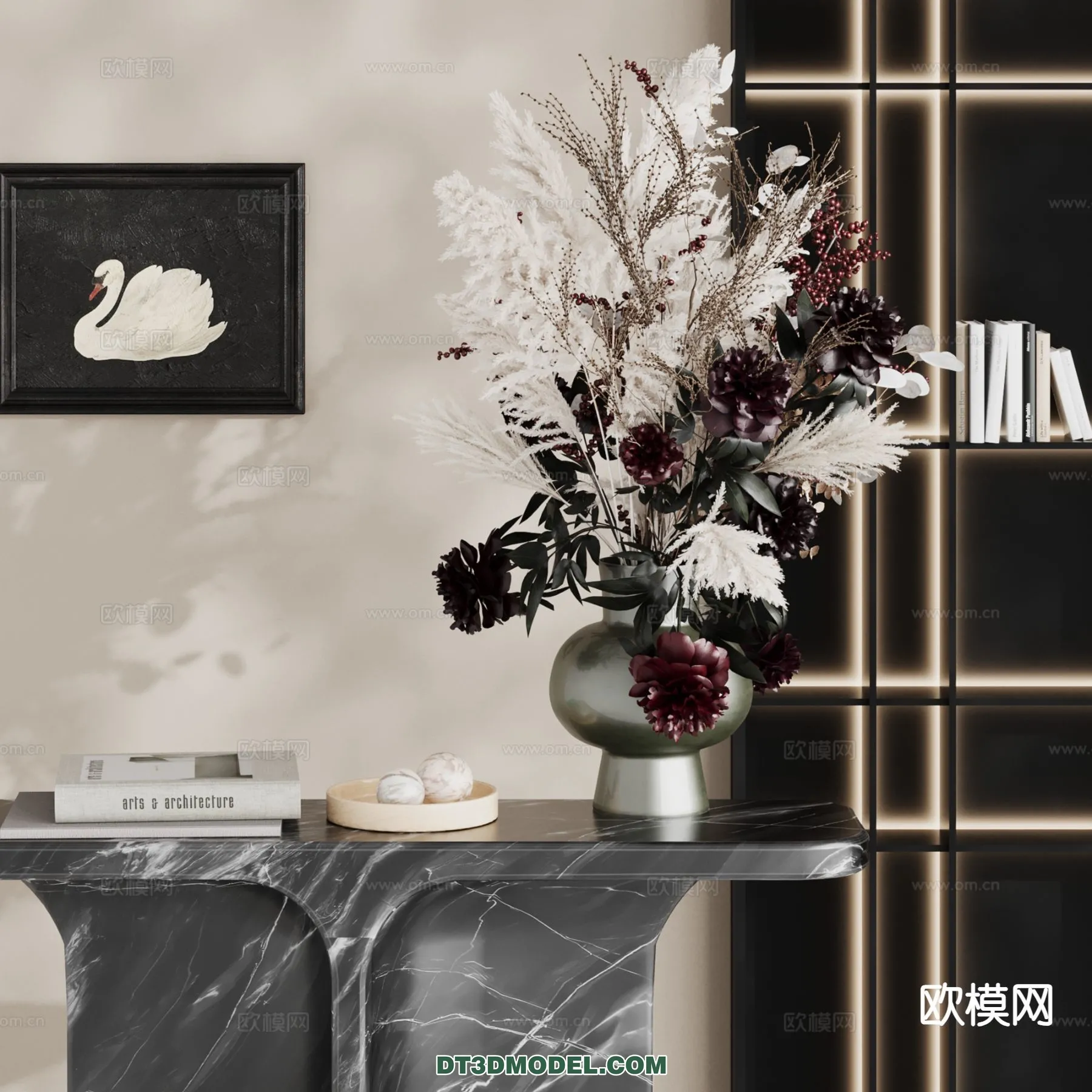 DECORATION - VASE - 3D Model For Interior Design - 754