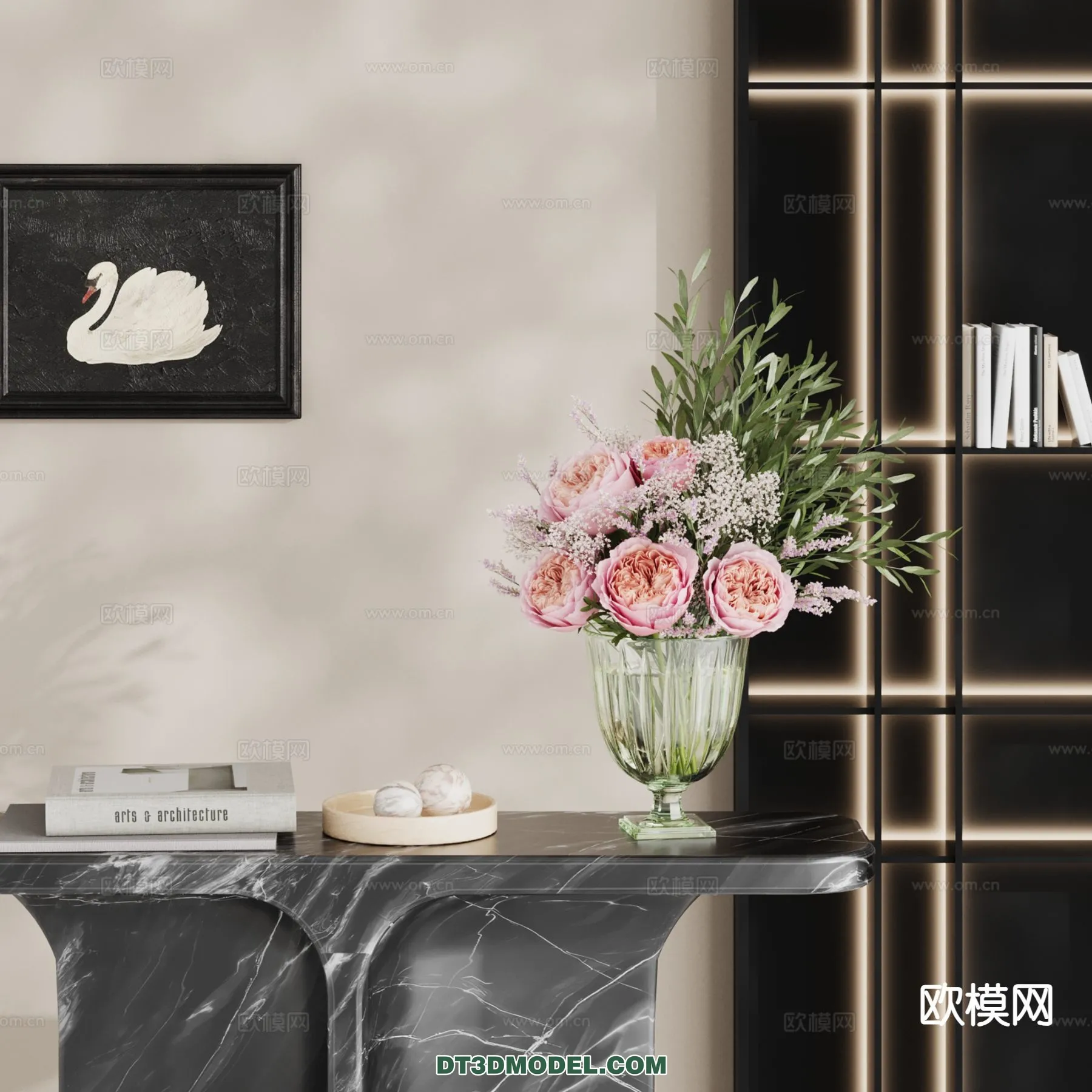 DECORATION - VASE - 3D Model For Interior Design - 755