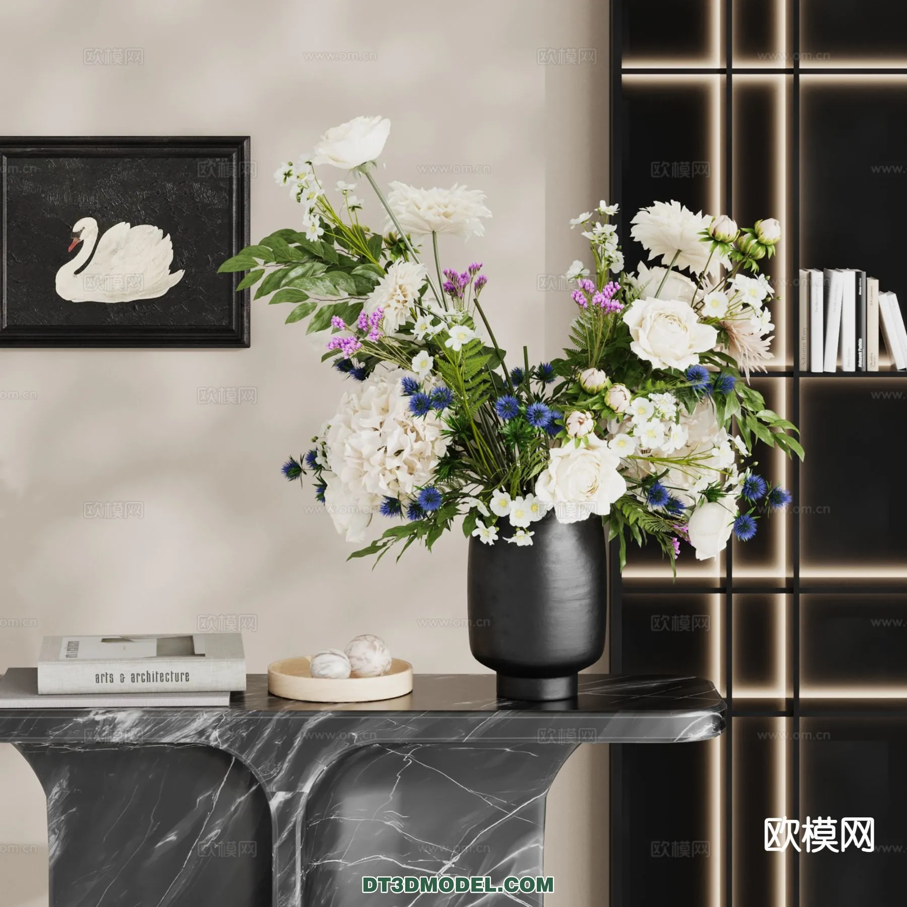 DECORATION - VASE - 3D Model For Interior Design - 756