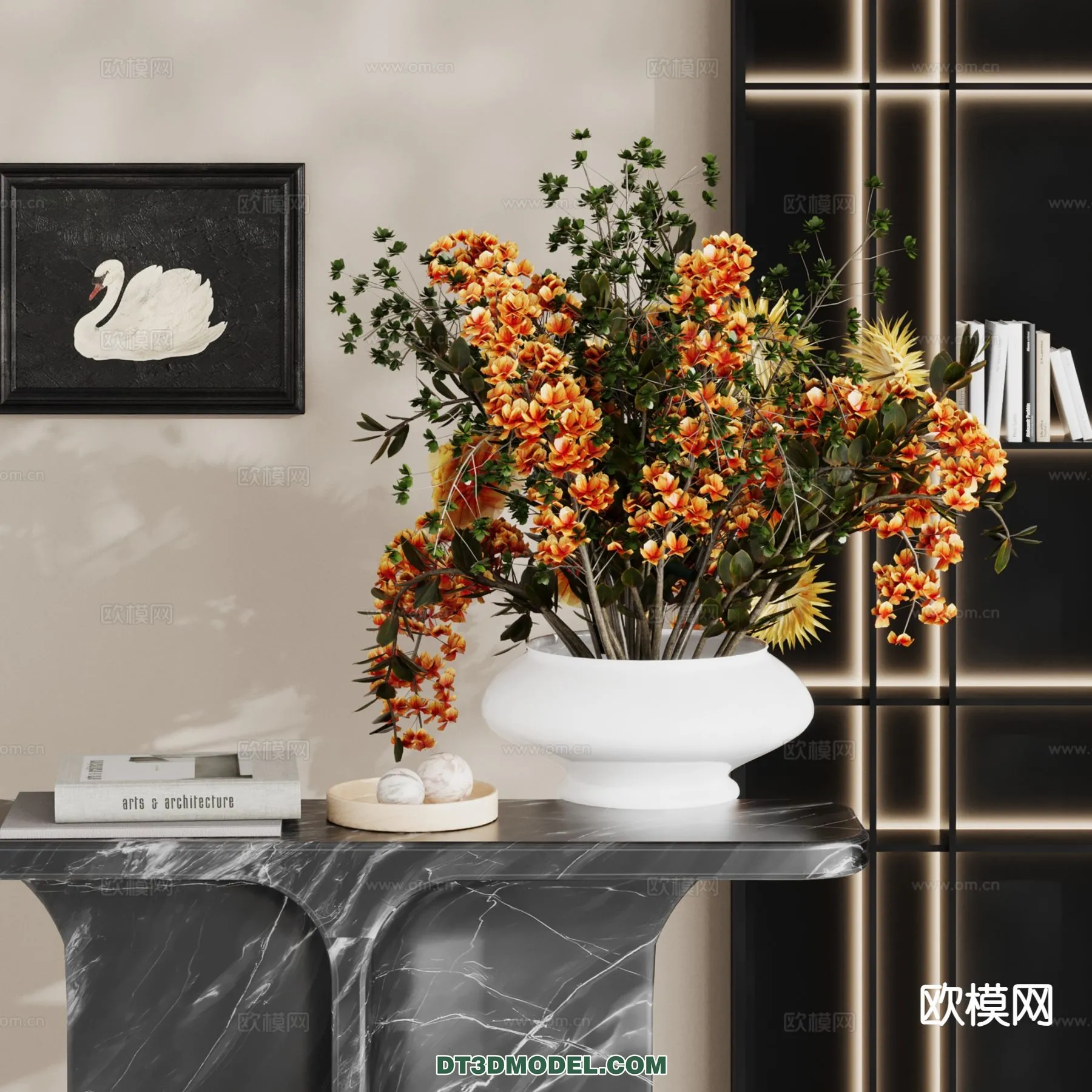 DECORATION - VASE - 3D Model For Interior Design - 757