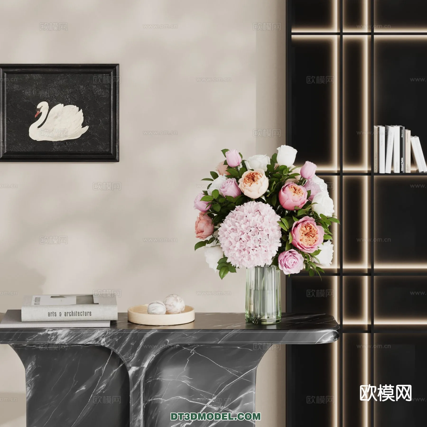 DECORATION - VASE - 3D Model For Interior Design - 759