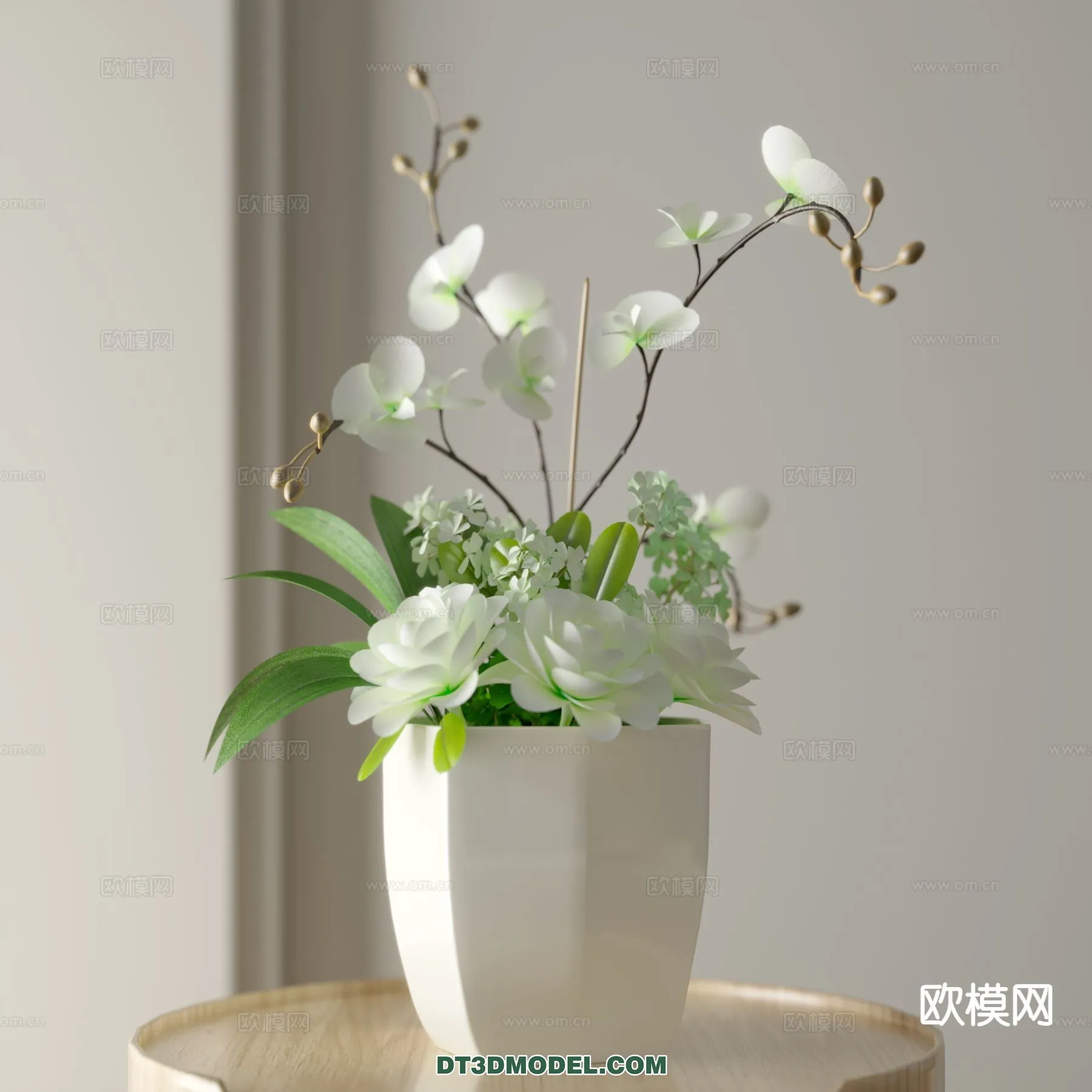 DECORATION - VASE - 3D Model For Interior Design - 764