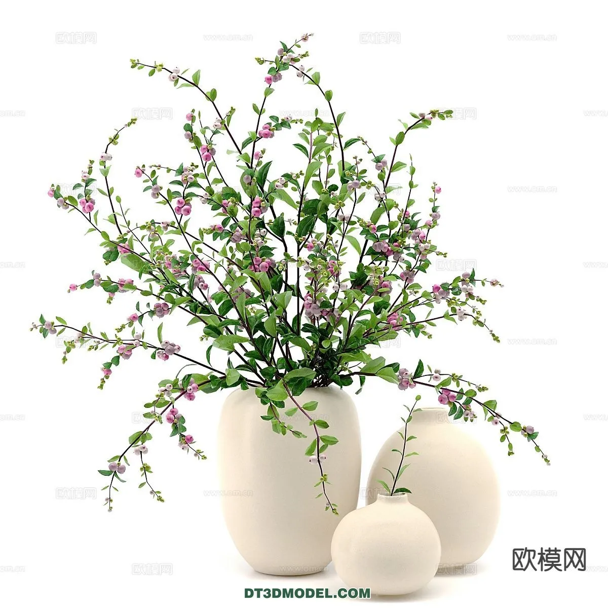 DECORATION - VASE - 3D Model For Interior Design - 767