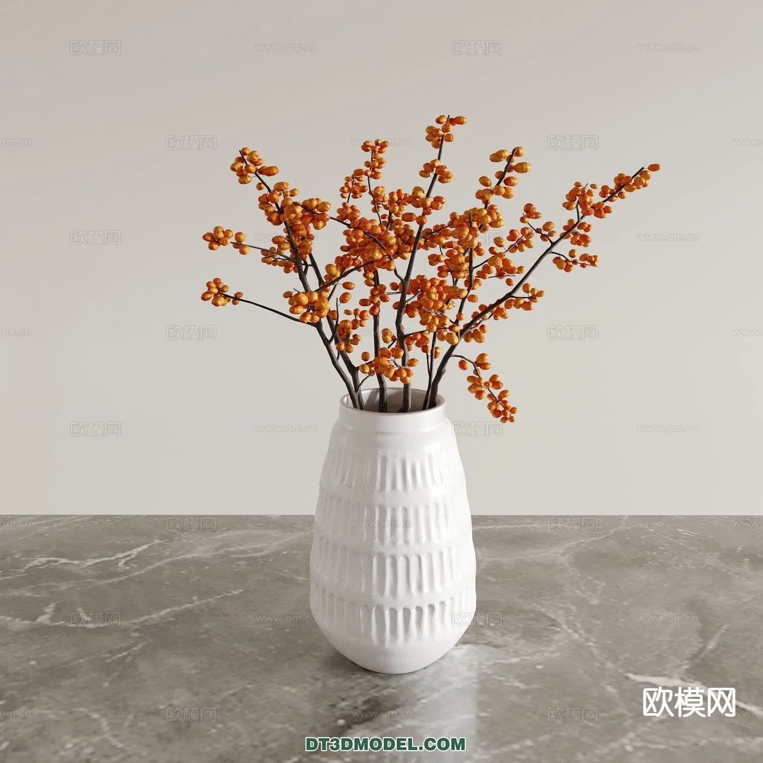 DECORATION - VASE - 3D Model For Interior Design - 775