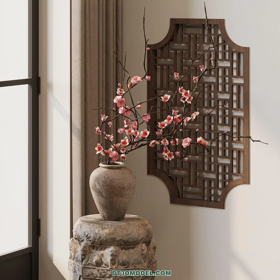 DECORATION - VASE - 3D Model For Interior Design - 776