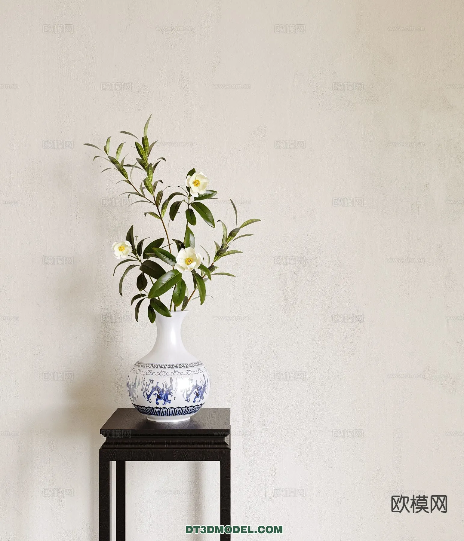 DECORATION - VASE - 3D Model For Interior Design - 780