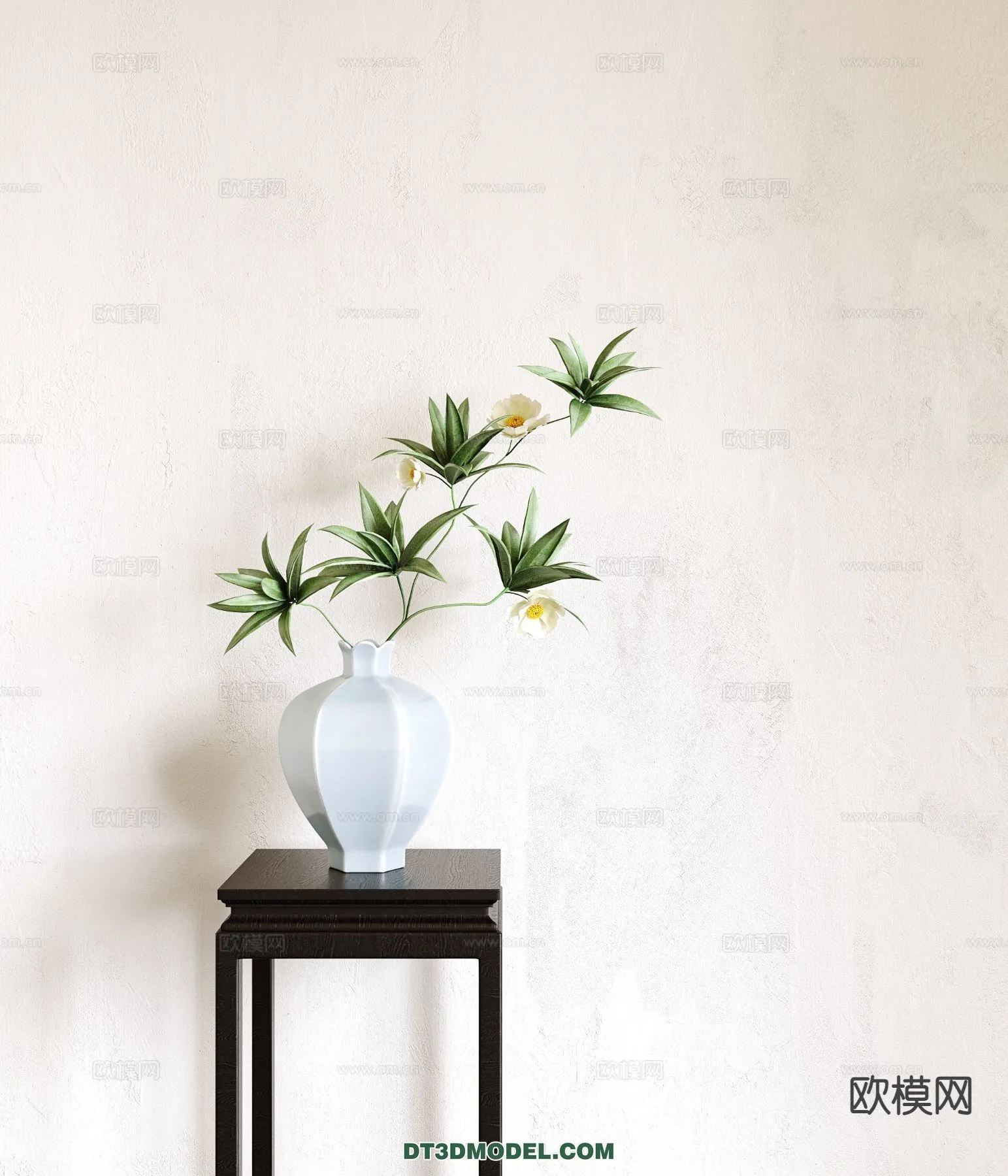 DECORATION - VASE - 3D Model For Interior Design - 781