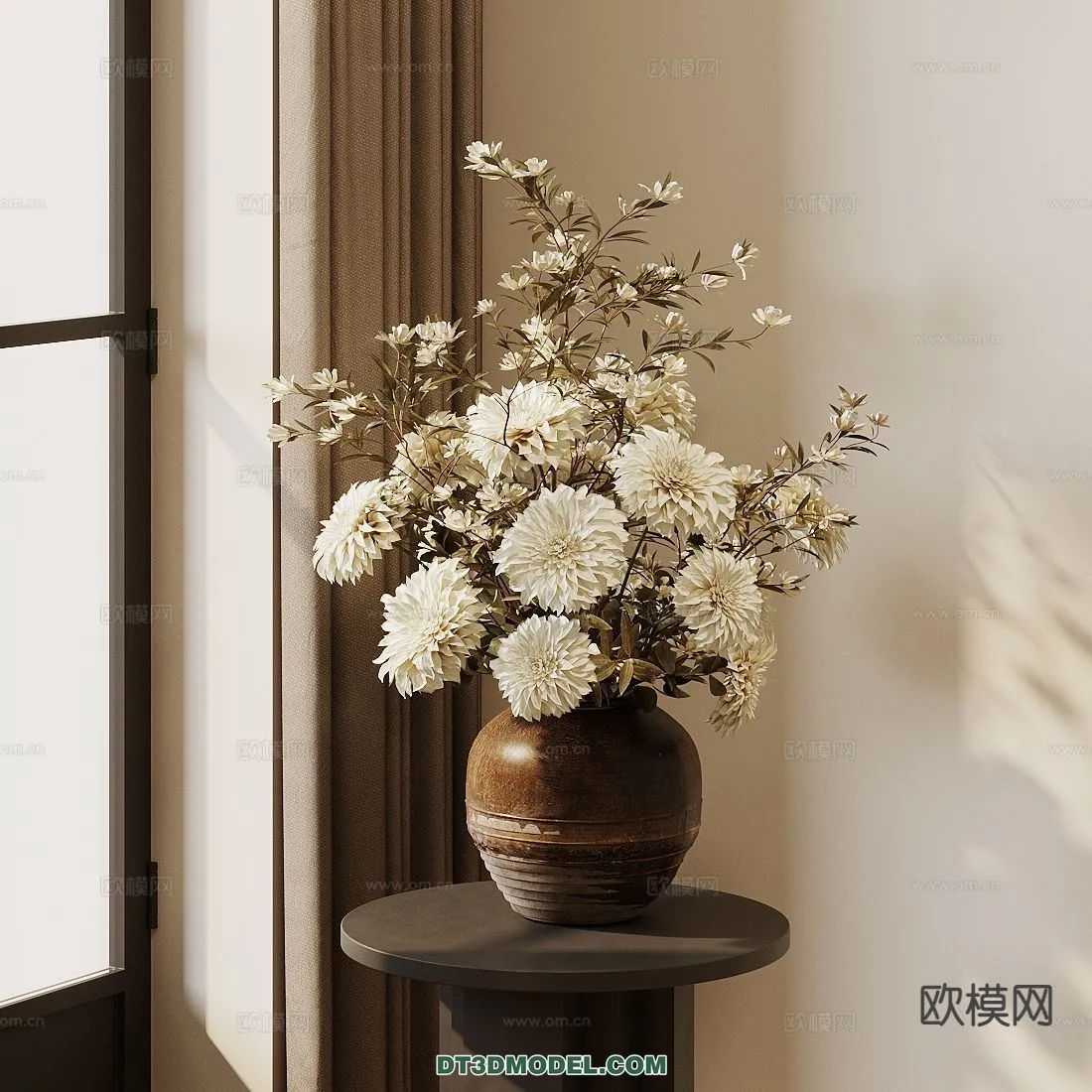 DECORATION - VASE - 3D Model For Interior Design - 783