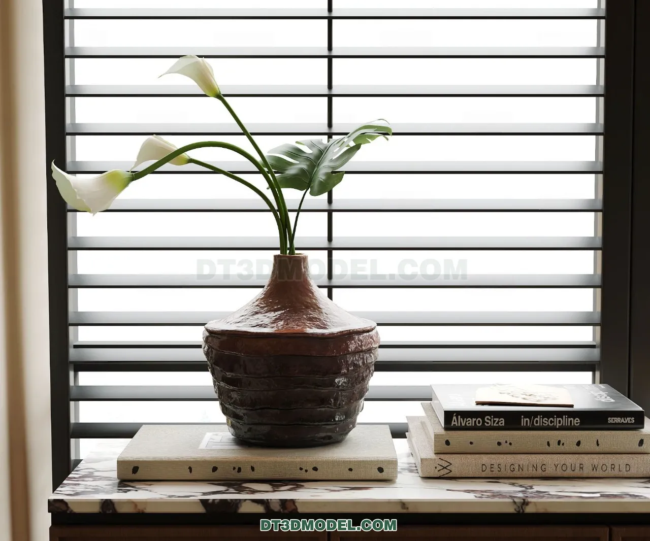 DECORATION - VASE - 3D Model For Interior Design - 792