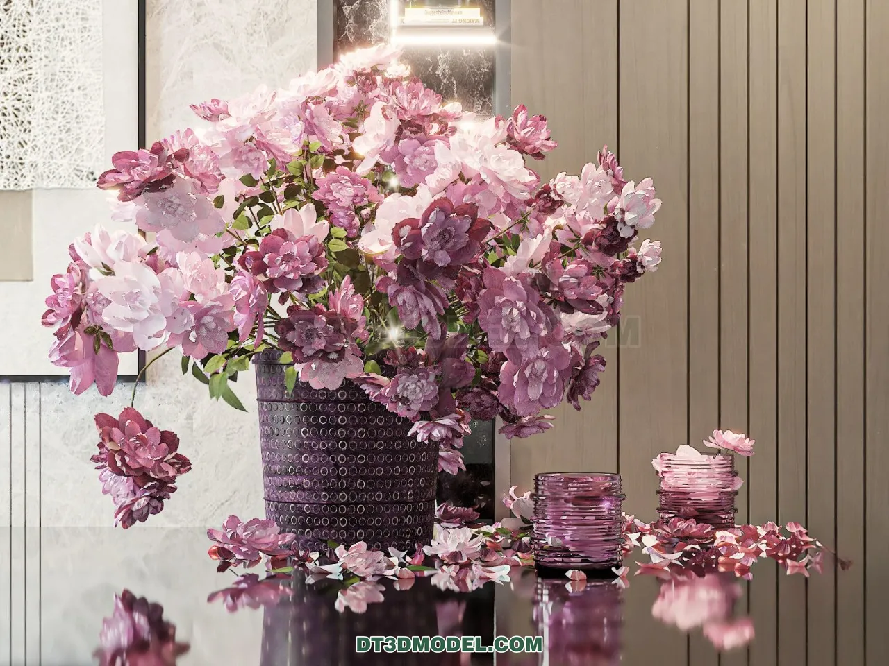 DECORATION - VASE - 3D Model For Interior Design - 802