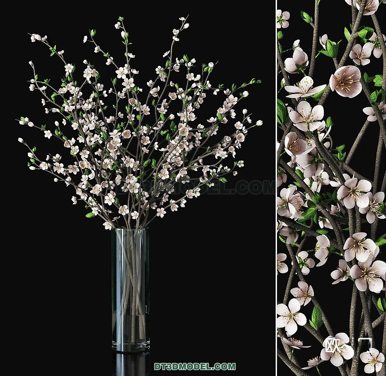 DECORATION - VASE - 3D Model For Interior Design - 809