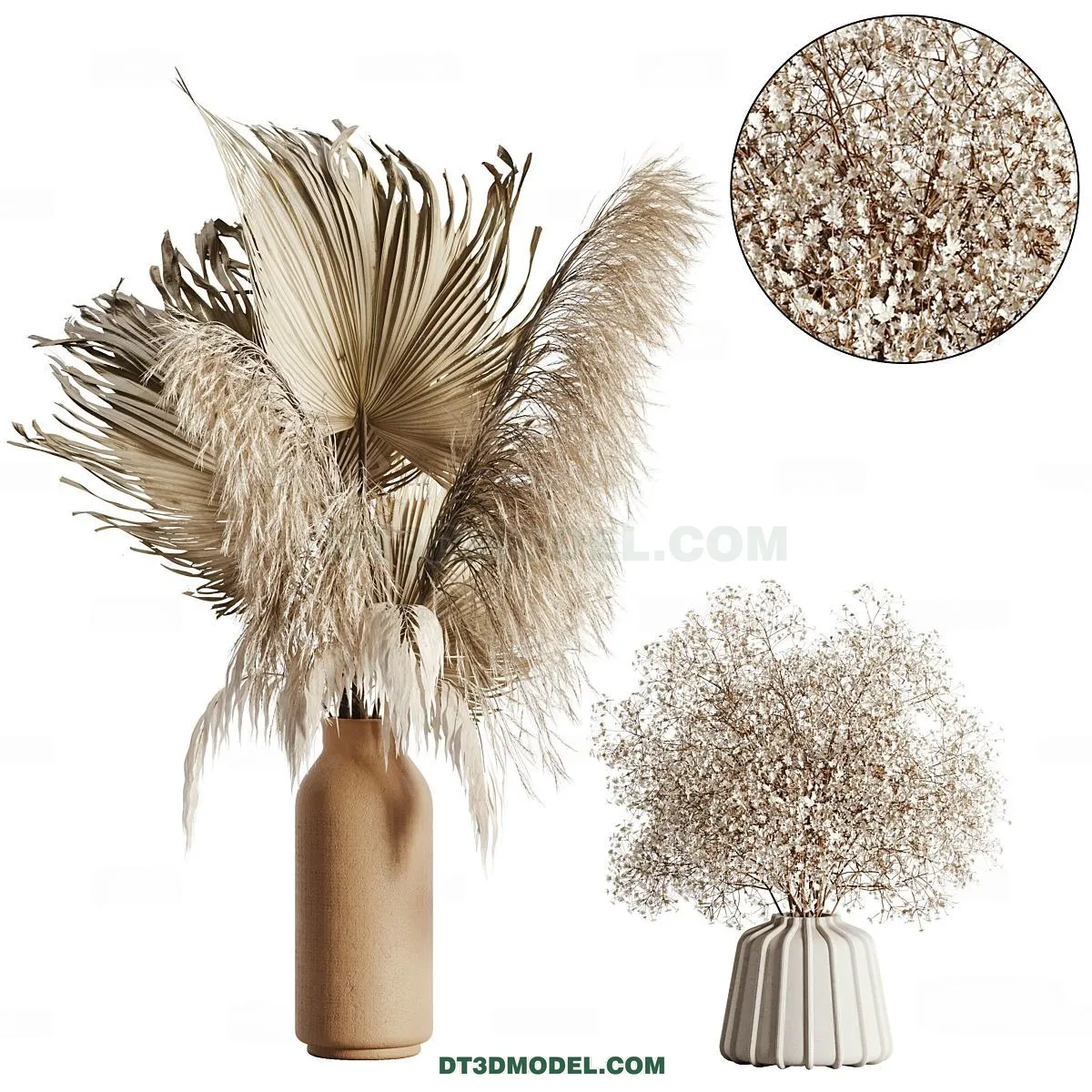 DECORATION - VASE - 3D Model For Interior Design - 825