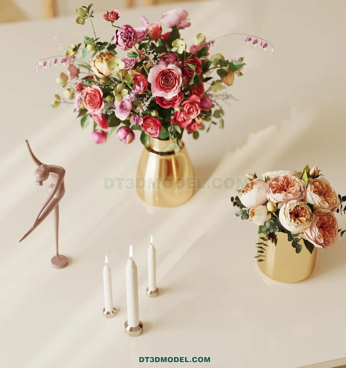 DECORATION - VASE - 3D Model For Interior Design - 833