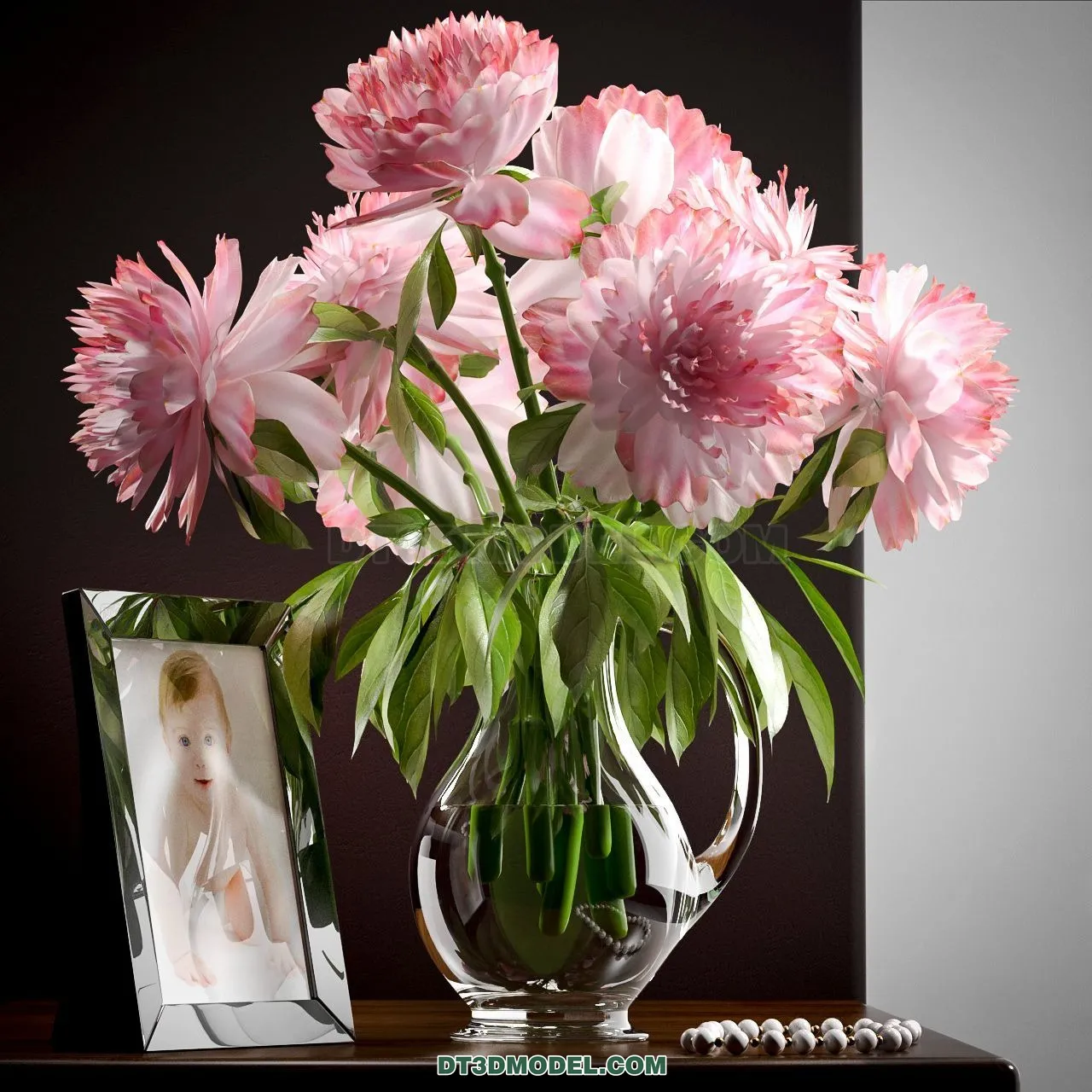 DECORATION - VASE - 3D Model For Interior Design - 836