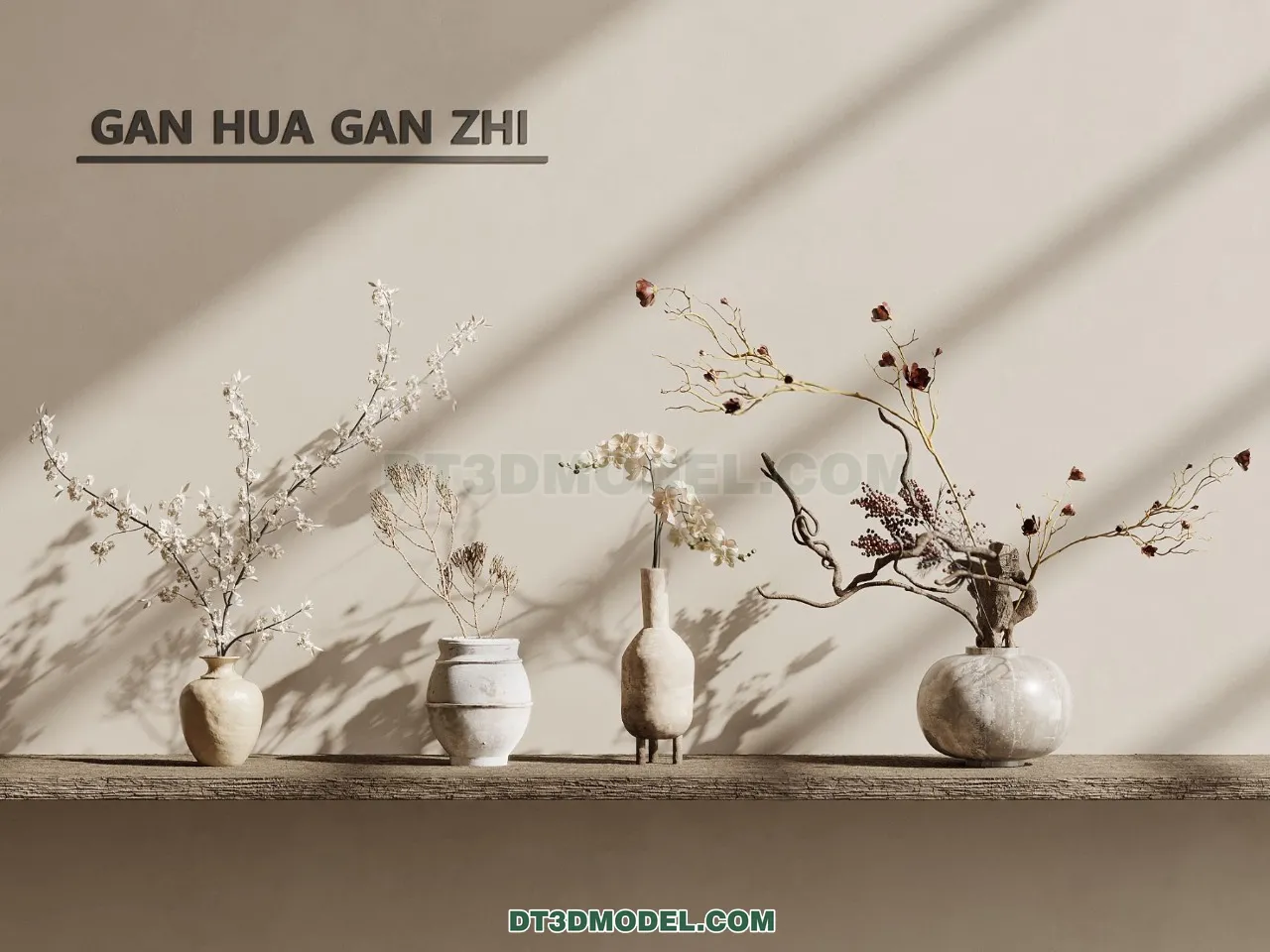 DECORATION - VASE - 3D Model For Interior Design - 841