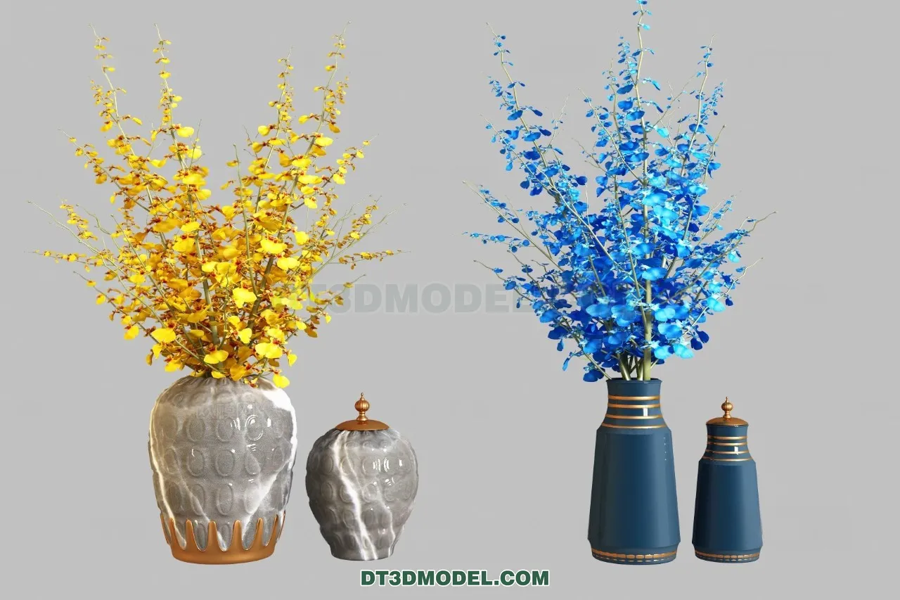 DECORATION - VASE - 3D Model For Interior Design - 847