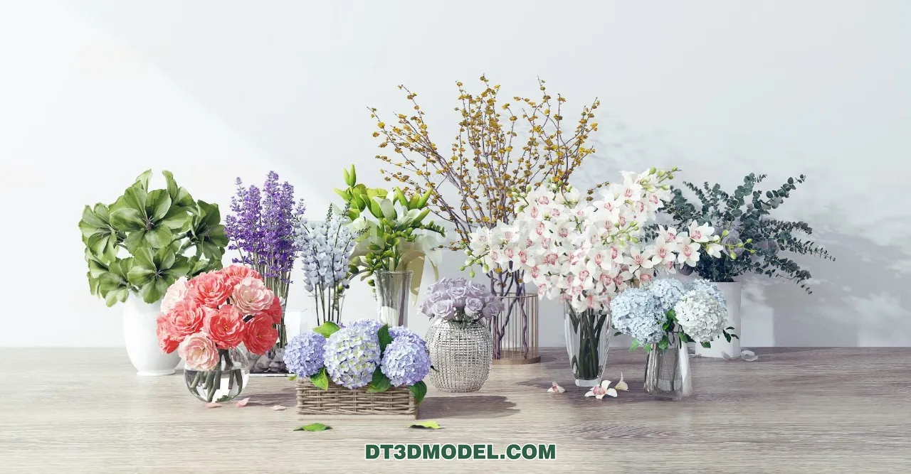 DECORATION - VASE - 3D Model For Interior Design - 848