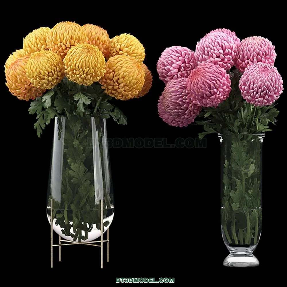 DECORATION - VASE - 3D Model For Interior Design - 858
