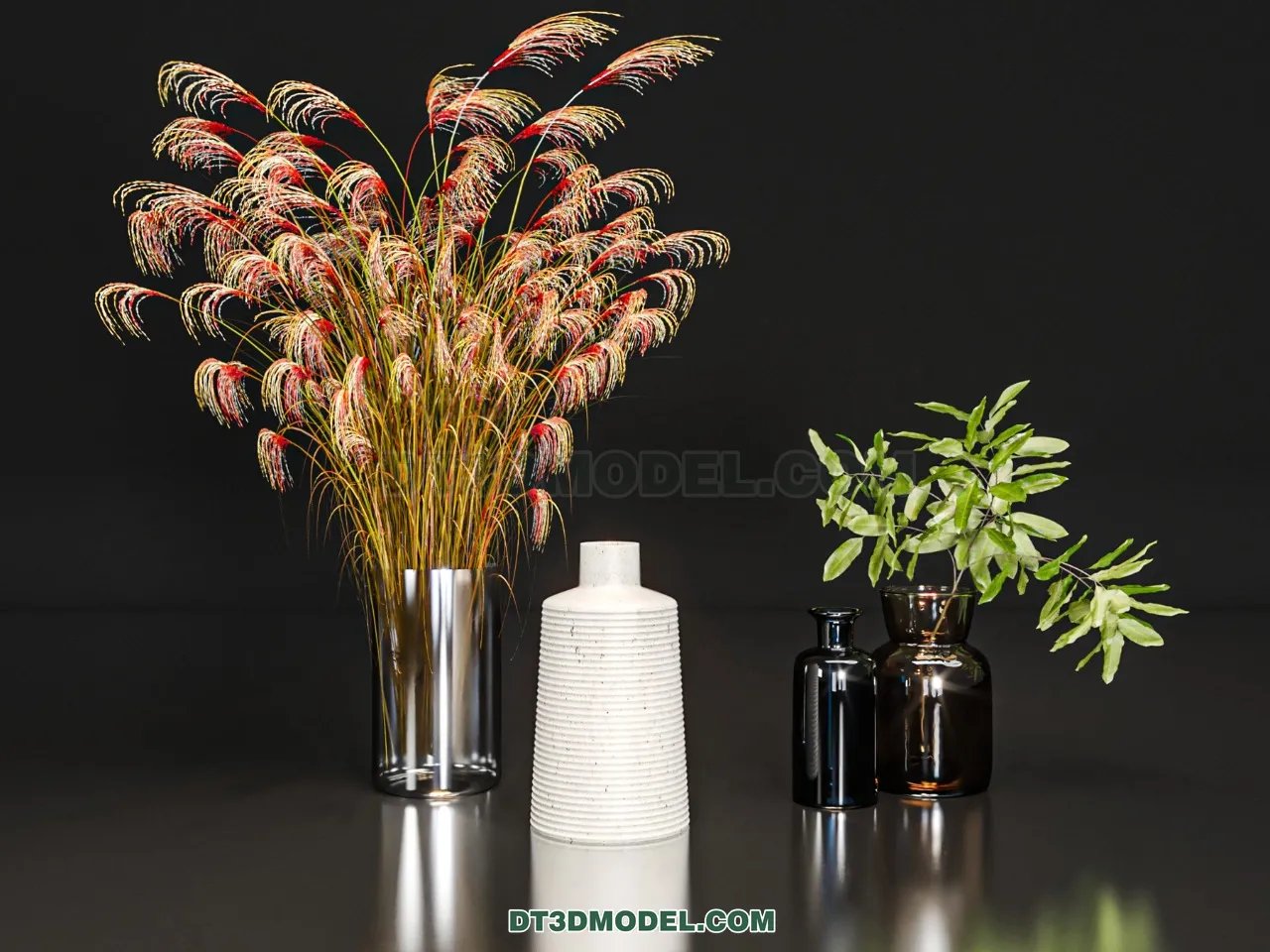 DECORATION - VASE - 3D Model For Interior Design - 871
