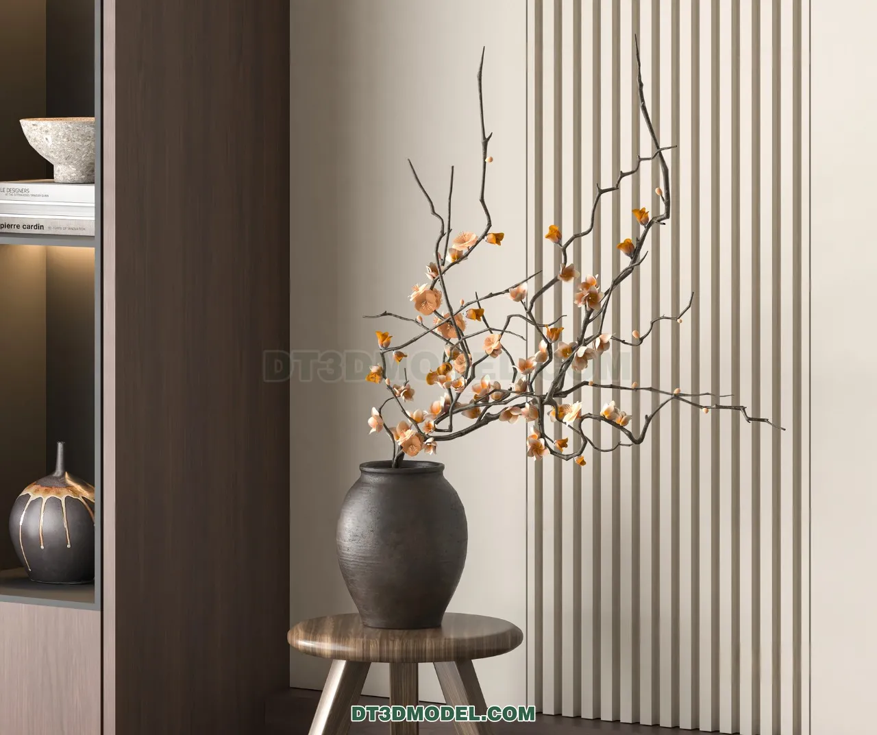 DECORATION - VASE - 3D Model For Interior Design - 873
