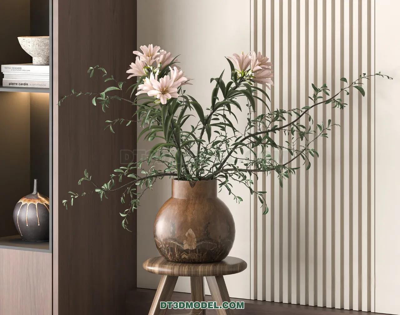 DECORATION - VASE - 3D Model For Interior Design - 874