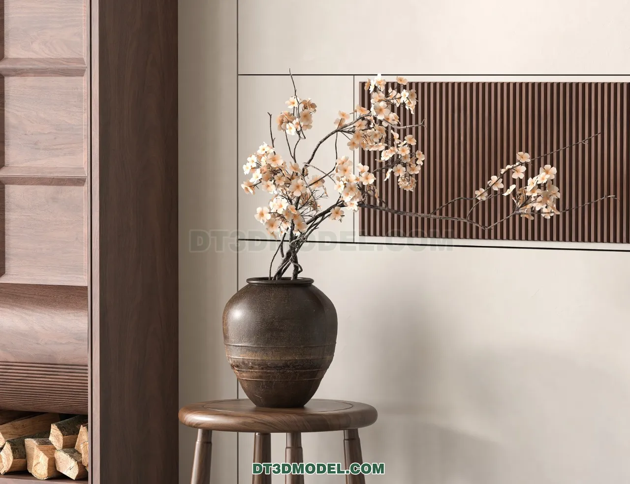 DECORATION - VASE - 3D Model For Interior Design - 875