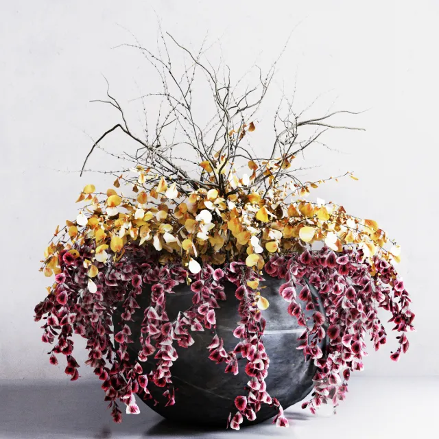 decoration - Vase of flowers 104 3D Model