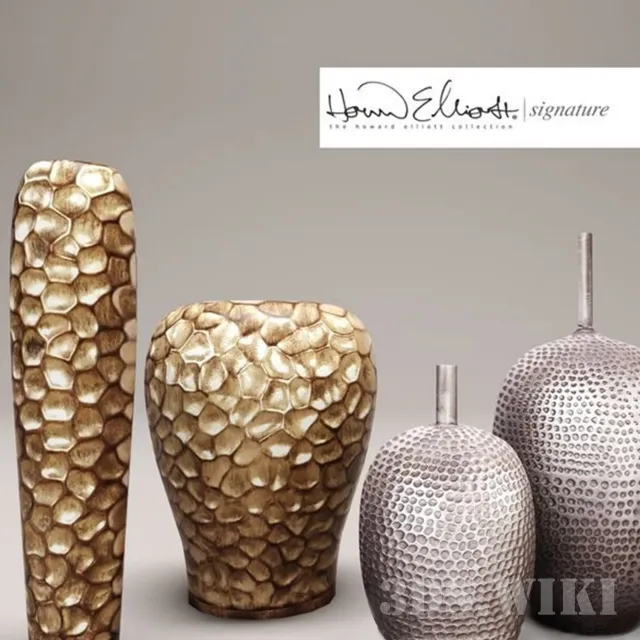 decoration - Vase set by Howard Elliott 3D Model