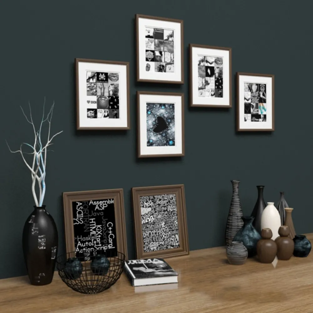 decoration - Vases and pictures 3D Model