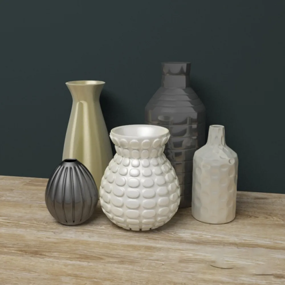 decoration - Vases of different shapes 3D Model