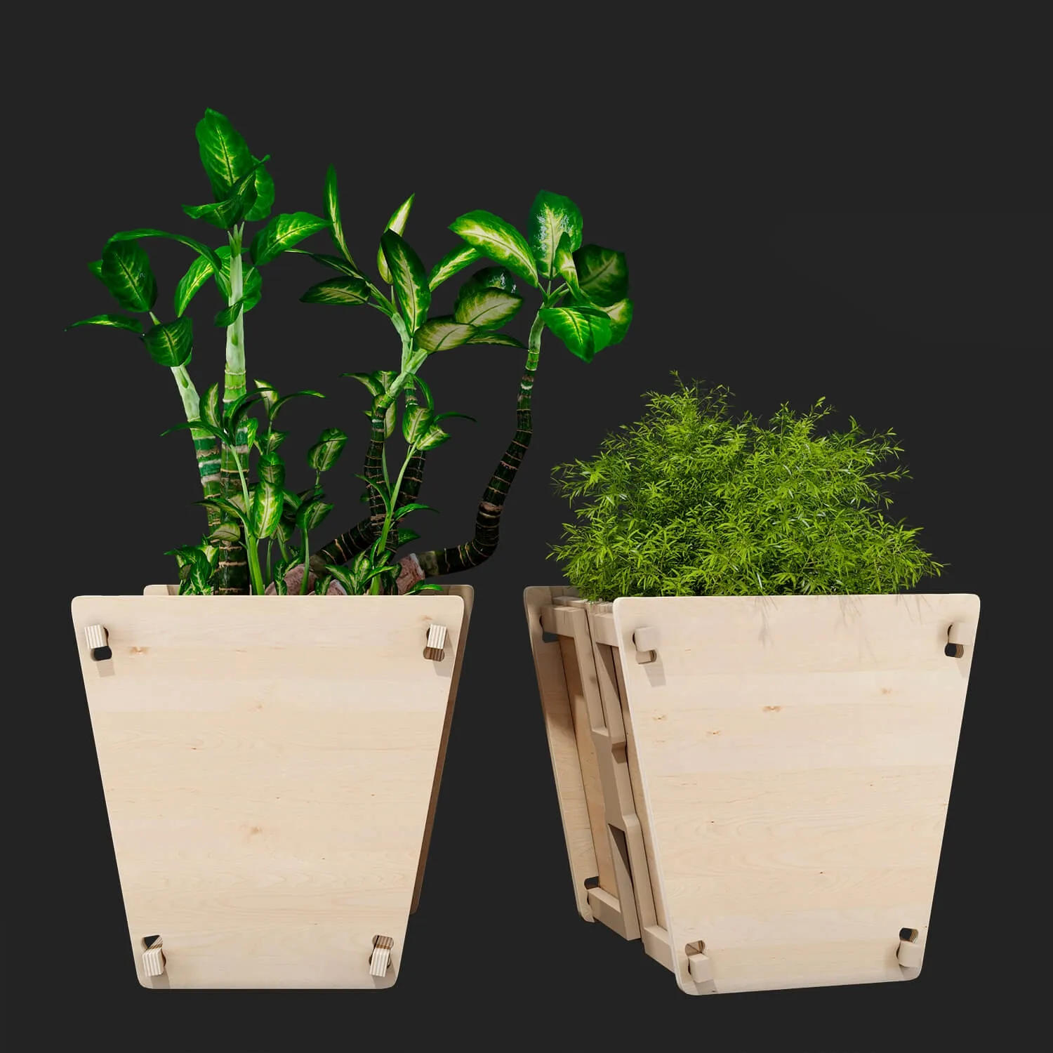 decoration - Vee planter 3D Model