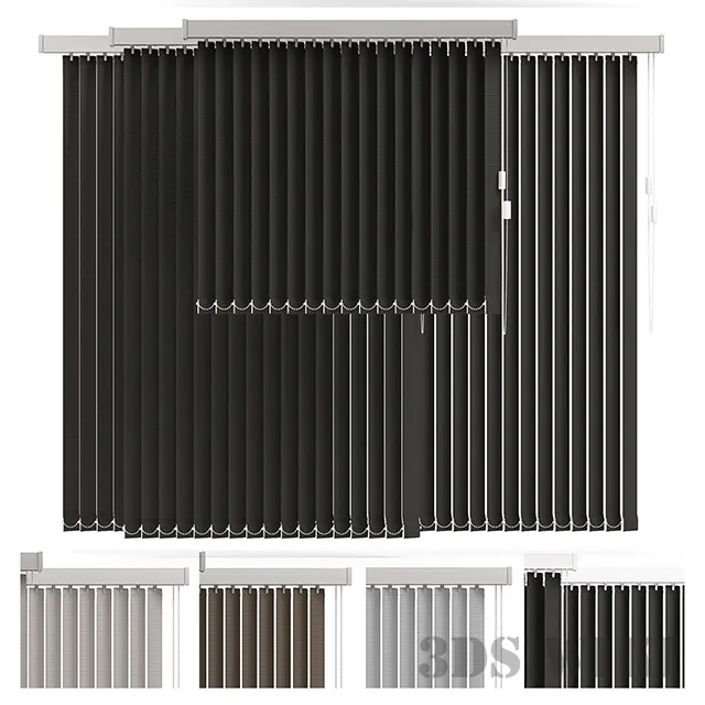 decoration - Vertical blinds 3D Model