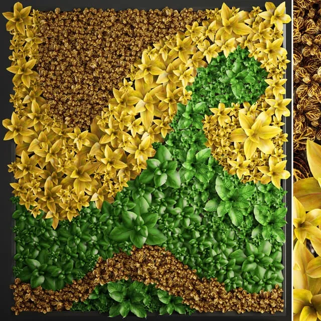 decoration - Vertical gardening 5 3D Model