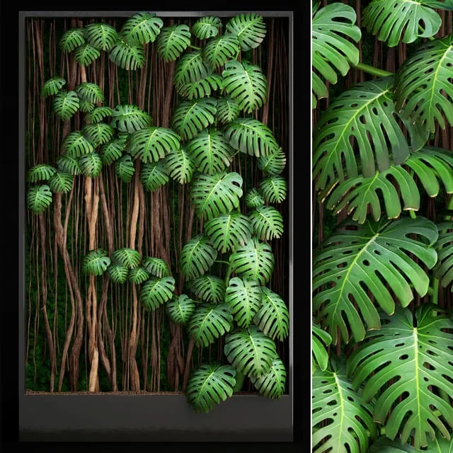 decoration - Vertical gardening 9 3D Model