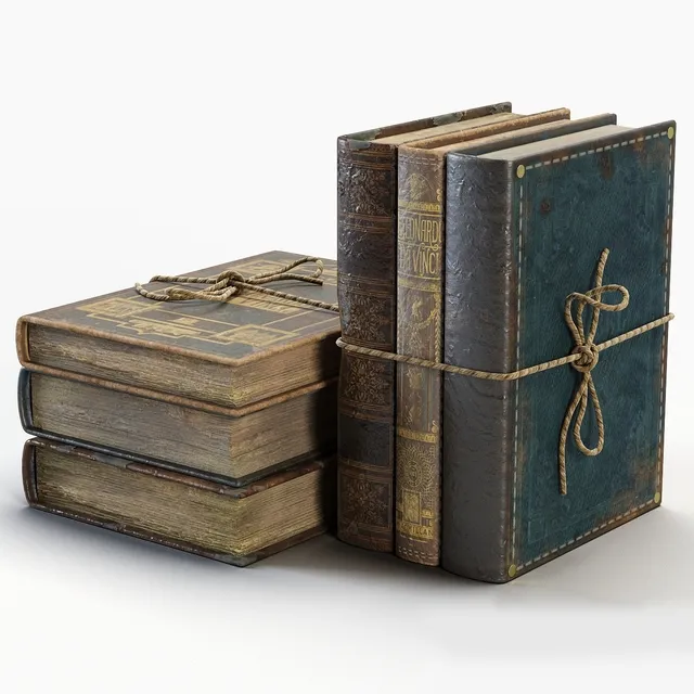 decoration - Vintage books 3D Model