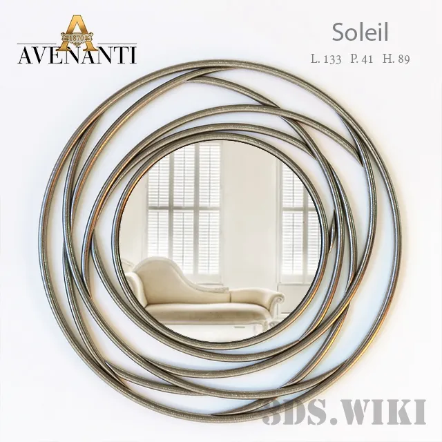 decoration - Wall mirror Avenanti Soleil 3D Model