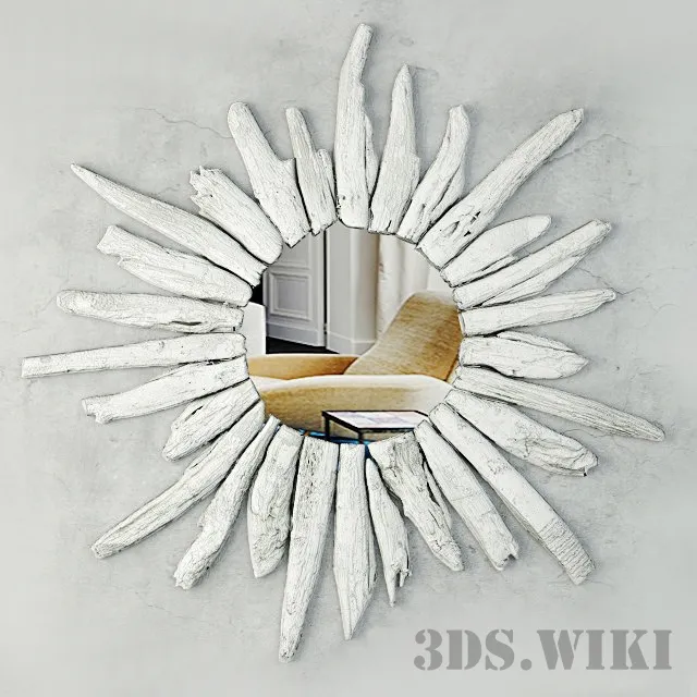 decoration - Wall mirror Dimond Chinook 3D Model