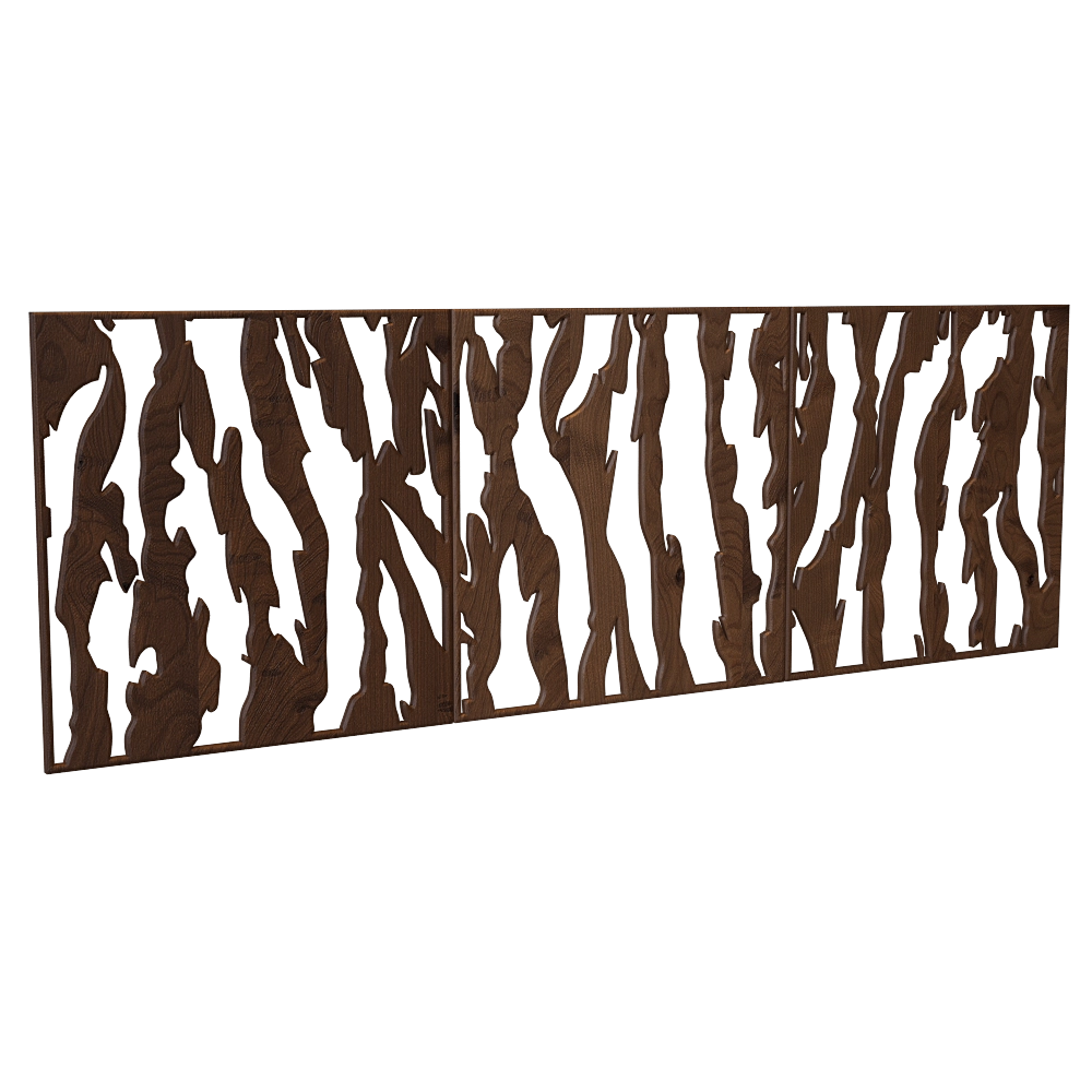 decoration - Wall panel Bark 3D Model