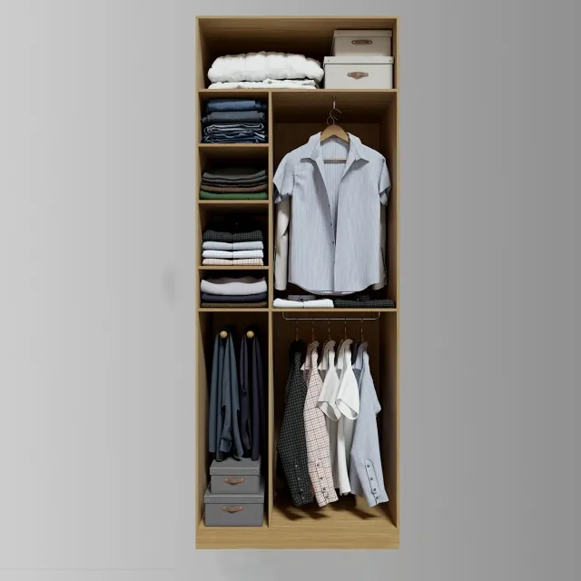 decoration - Wardrobe clothes 41 3D Model