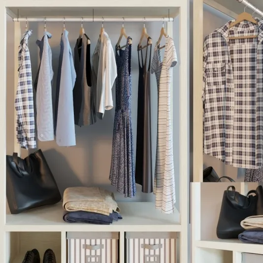 decoration - Wardrobe with clothes 0005 3D Model