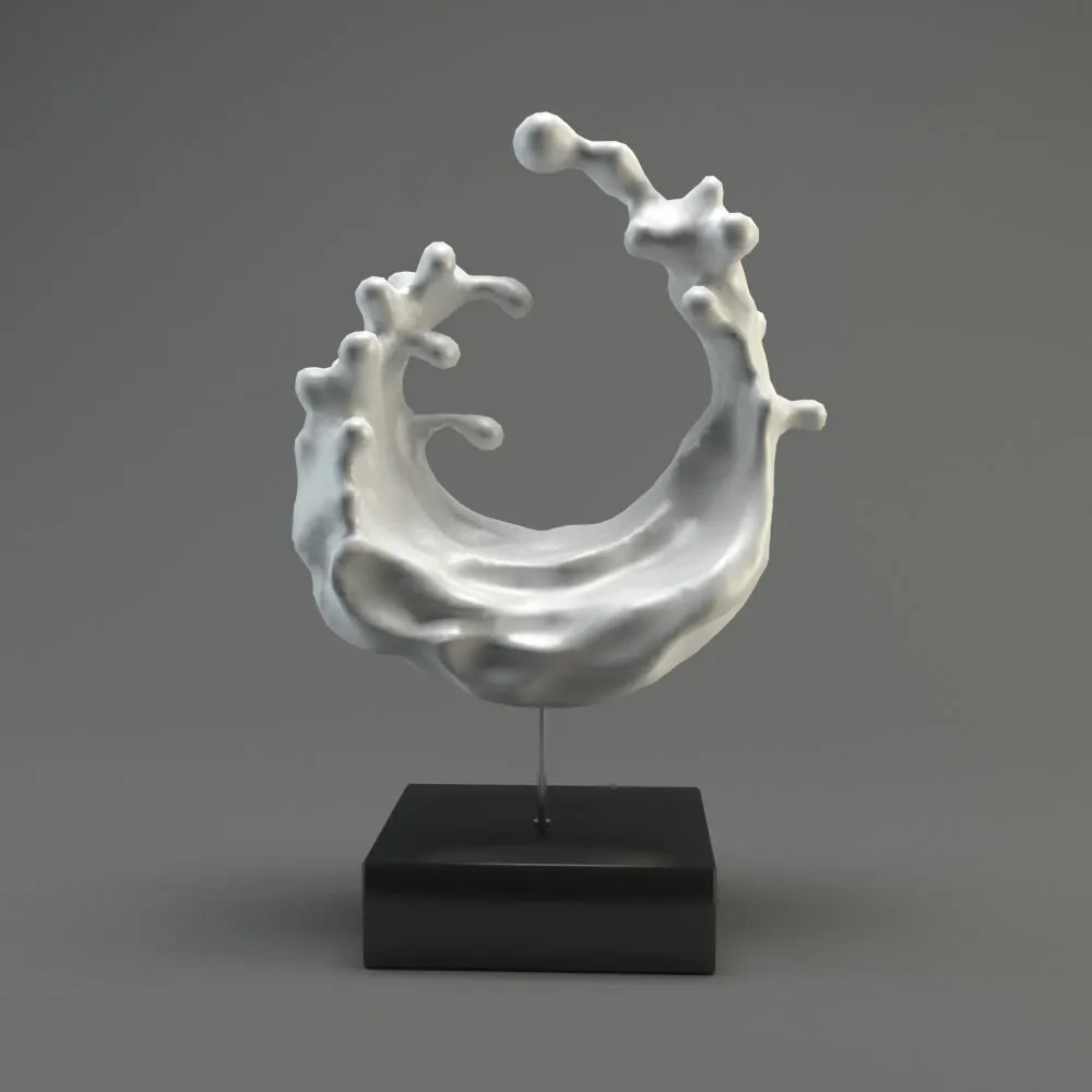 decoration - Wave sculpture 3D Model