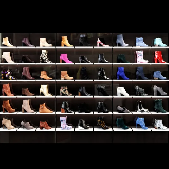 decoration - Women_shoes_shop 3D Model