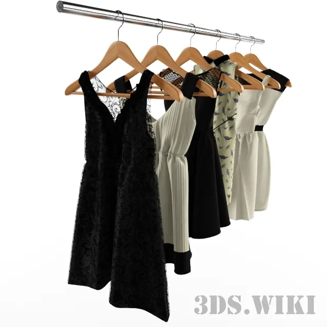 decoration - Women's Dresses Zara 3D Model