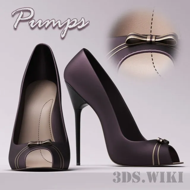 decoration - Women's Pumps & Heels Shoes 3D Model