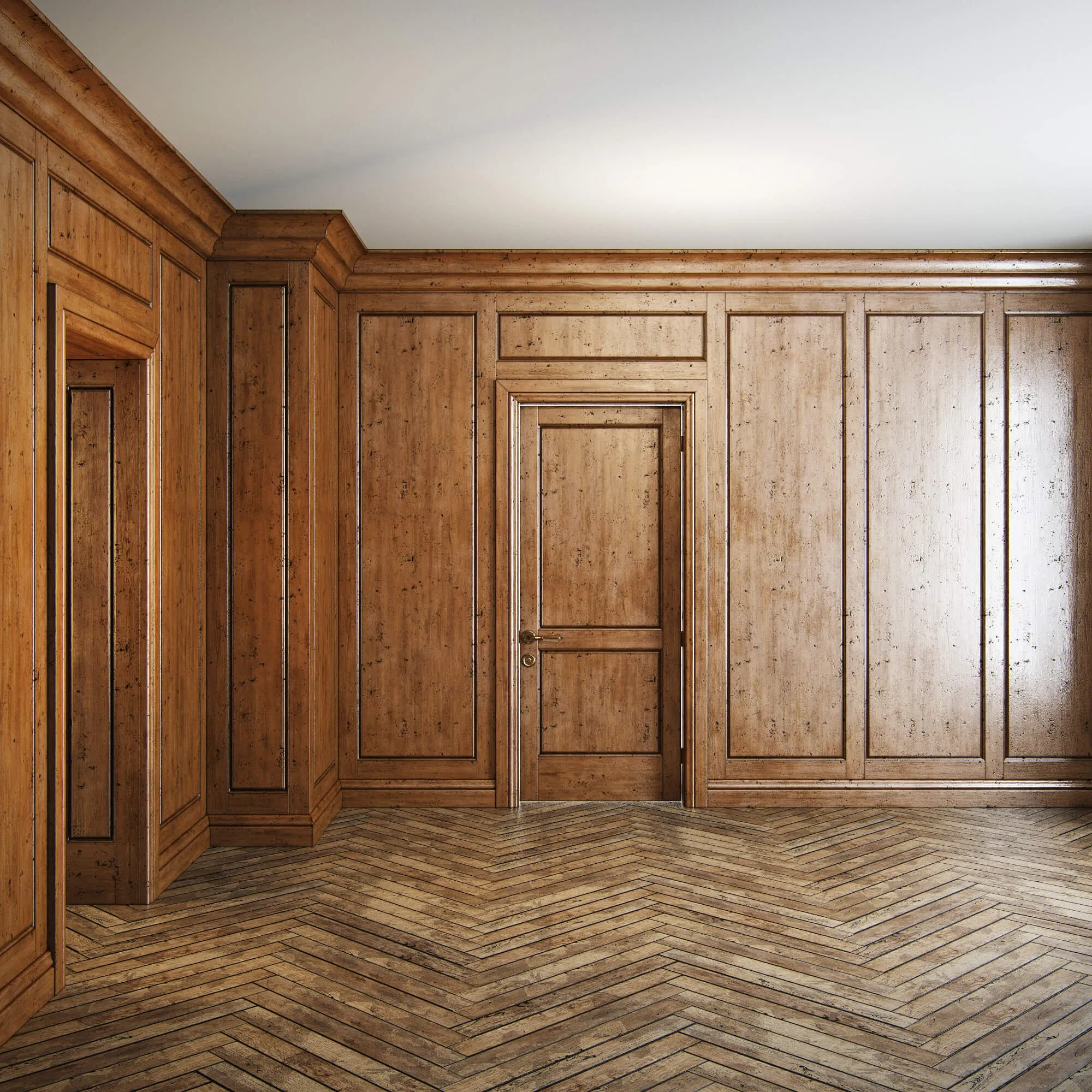 decoration - Wood panels 1 3D Model