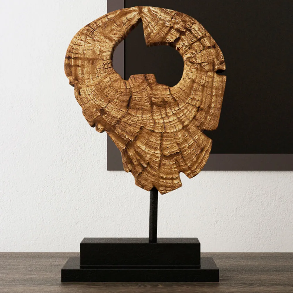 decoration - Wood Sculpture Slice Tabletop 3D Model